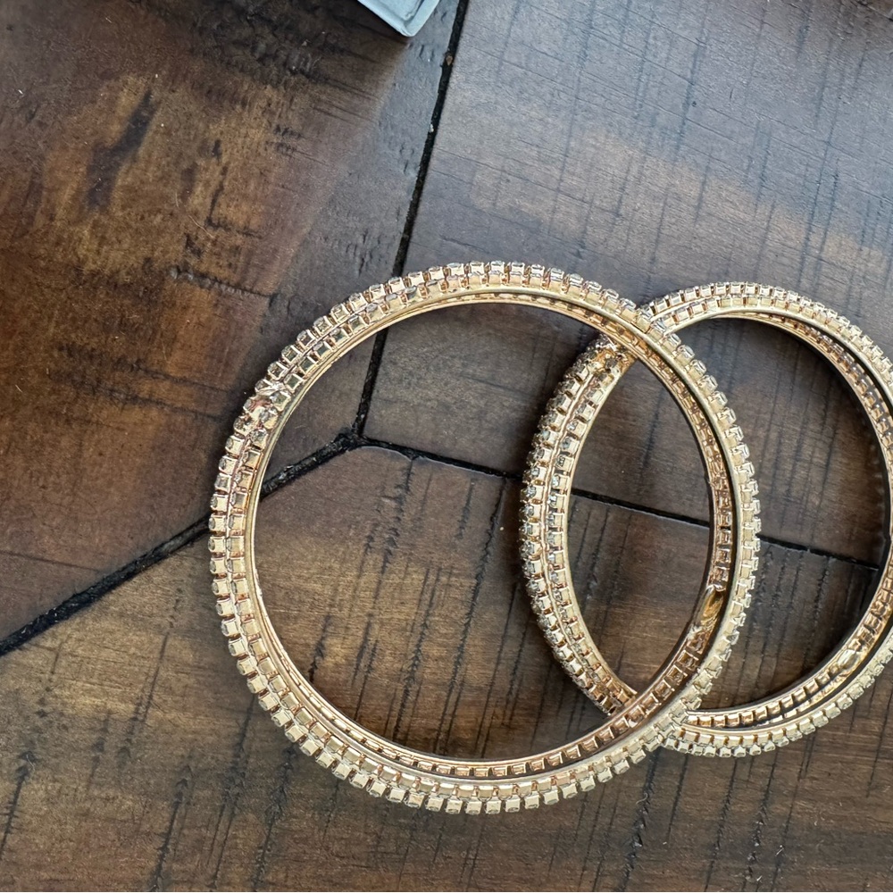 Elegant Gold Bangle Set